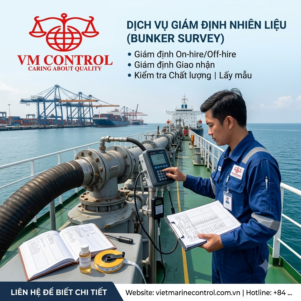 Bunker Survey – Giám định Nhiên liệu Hàng hải | VM CONTROL